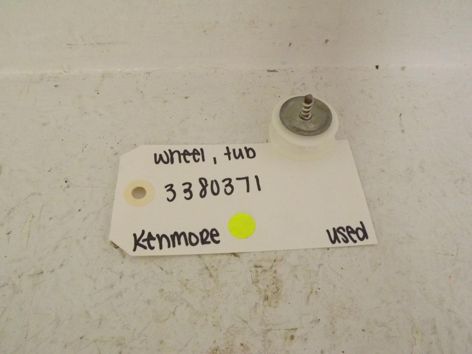 Kenmore Dishwasher 3380371 Wheel, Tub Used Kenmore Dishwasher 3380371 Wheel, Tub Used